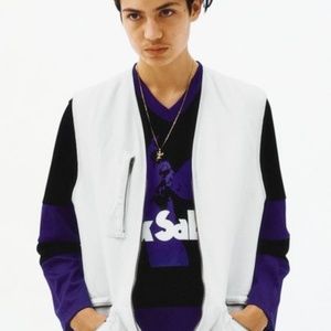 NWT Supreme white denim vest